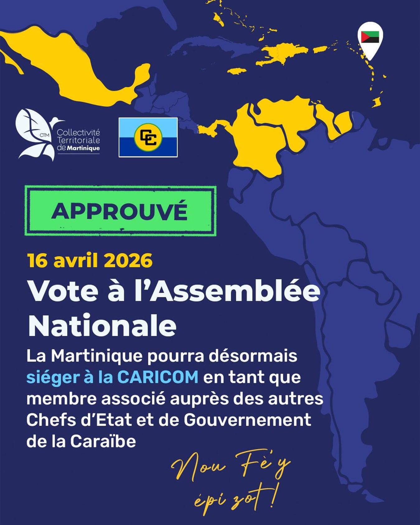 La Martinique devient membre associé de la CARICOM