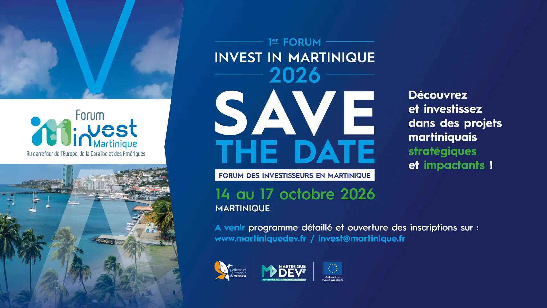 Invest in Martinique : Martinique Développement lance en octobre son premier forum international, pari sur l'attractivité