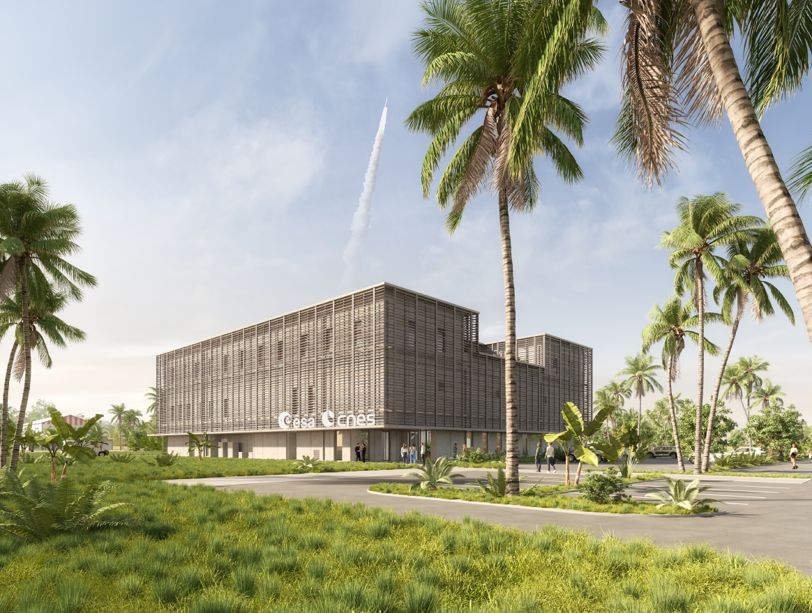 Centre spatial guyanais : le nouveau Centre Opérationnel livré en septembre.