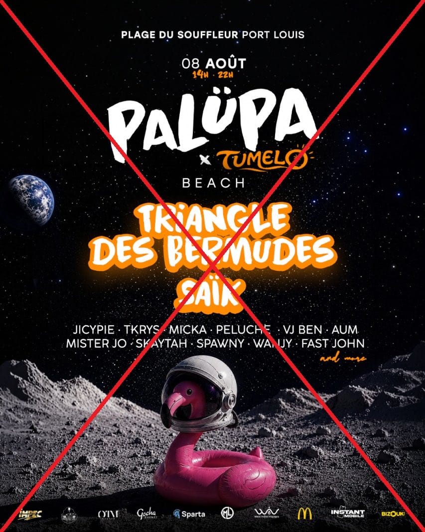 Le préfet Devimeux interdit Palüpa X Tumelo à Port-Louis et Nautilus Day Party à Saint-François.